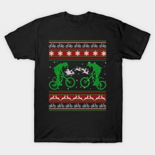 Bicycle Ugly Christmas Sweater Xmas Gifts For Cycling Lover T-Shirt